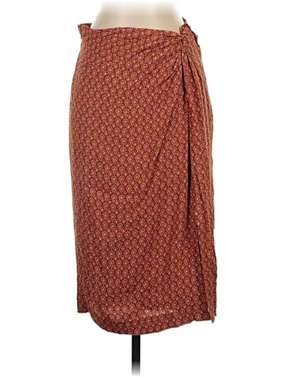 Pre-owned Ann Taylor Casual Skirt In Brown