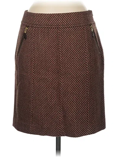Pre-owned Ann Taylor Casual Skirt In Brown