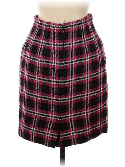 Pre-owned Ann Taylor Casual Skirt In Burgundy