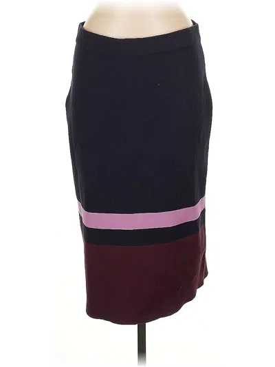 Pre-owned Ann Taylor Casual Skirt In Burgundy