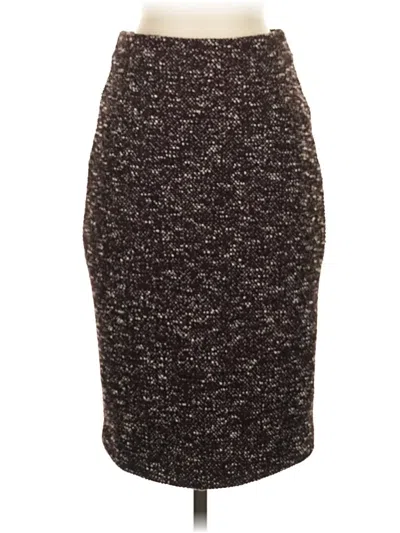 Pre-owned Ann Taylor Casual Skirt In Burgundy