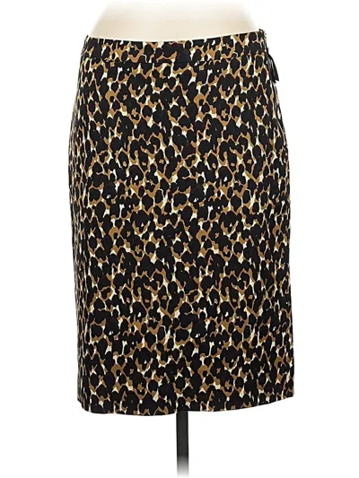 Pre-owned Ann Taylor Casual Skirt In Gold