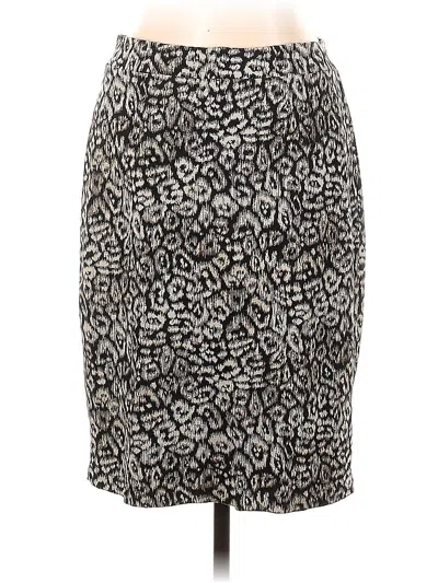 Pre-owned Ann Taylor Casual Skirt In Gray