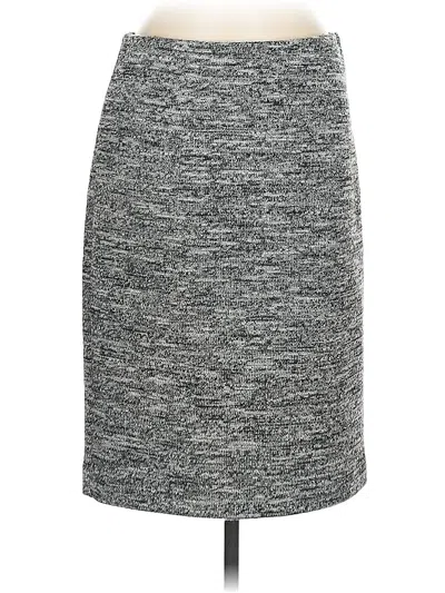 Pre-owned Ann Taylor Casual Skirt In Gray