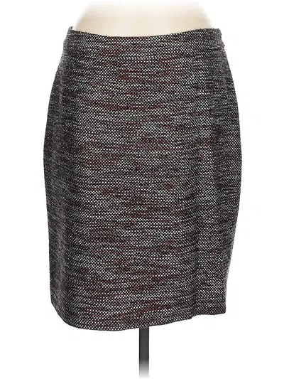 Pre-owned Ann Taylor Casual Skirt In Gray