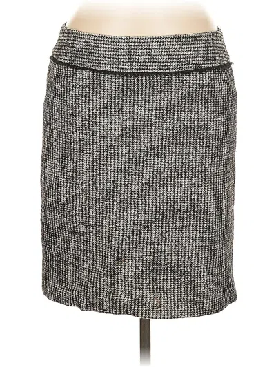 Pre-owned Ann Taylor Casual Skirt In Gray