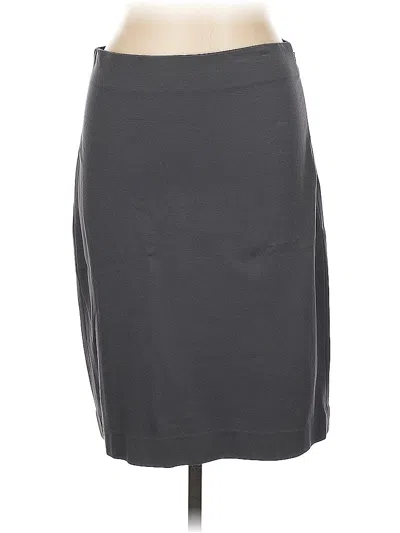 Pre-owned Ann Taylor Casual Skirt In Gray