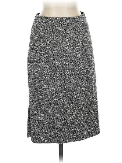 Pre-owned Ann Taylor Casual Skirt In Gray