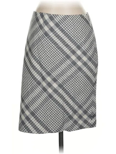 Pre-owned Ann Taylor Casual Skirt In Gray