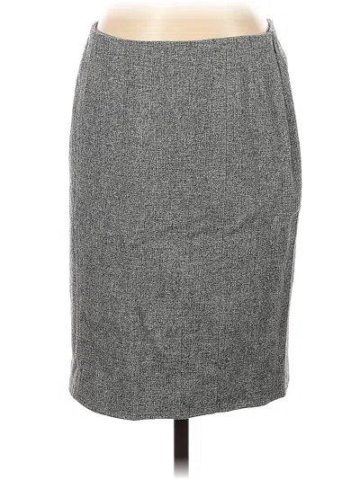 Pre-owned Ann Taylor Casual Skirt In Gray