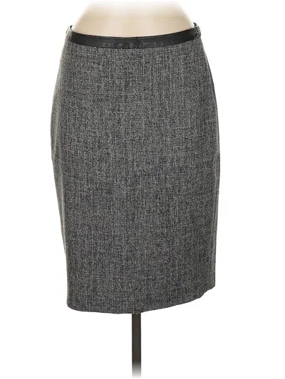 Pre-owned Ann Taylor Casual Skirt In Gray