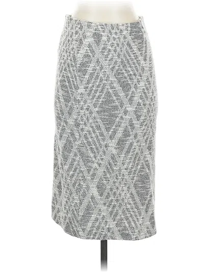 Pre-owned Ann Taylor Casual Skirt In Gray