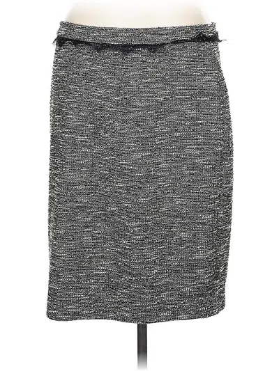 Pre-owned Ann Taylor Casual Skirt In Gray