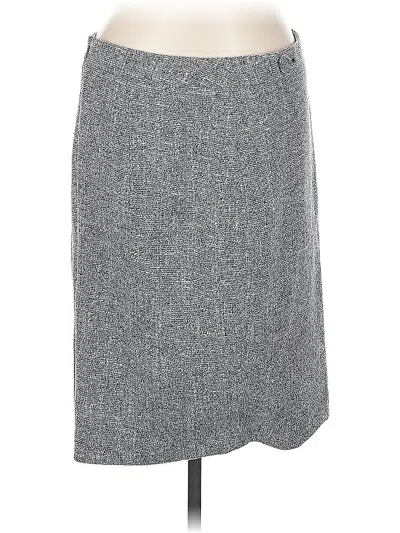 Pre-owned Ann Taylor Casual Skirt In Gray
