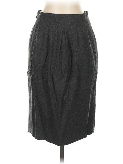 Pre-owned Ann Taylor Casual Skirt In Gray