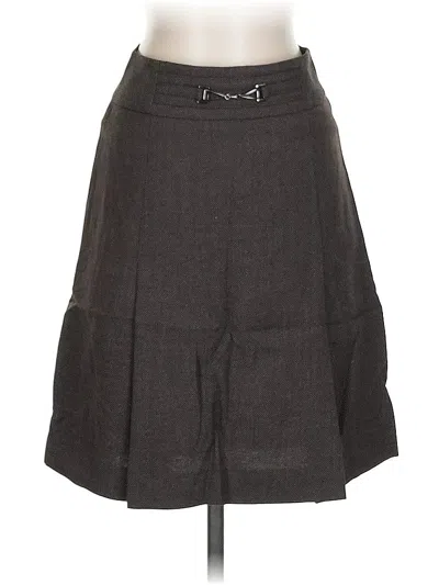 Pre-owned Ann Taylor Casual Skirt In Gray