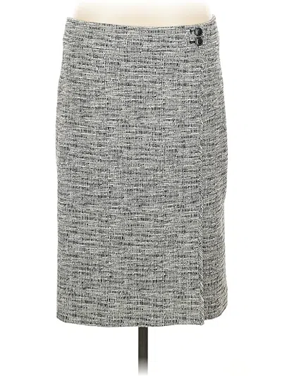 Pre-owned Ann Taylor Casual Skirt In Gray