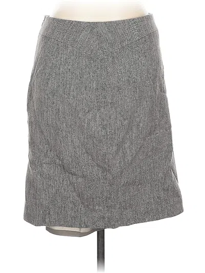 Pre-owned Ann Taylor Casual Skirt In Gray