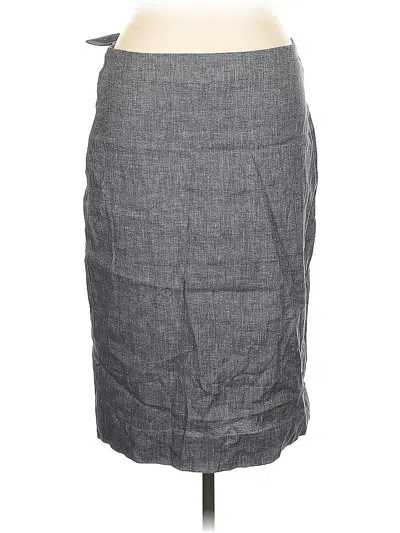 Pre-owned Ann Taylor Casual Skirt In Gray