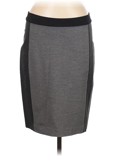 Pre-owned Ann Taylor Casual Skirt In Gray