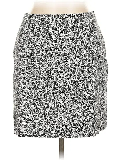 Pre-owned Ann Taylor Casual Skirt In Gray