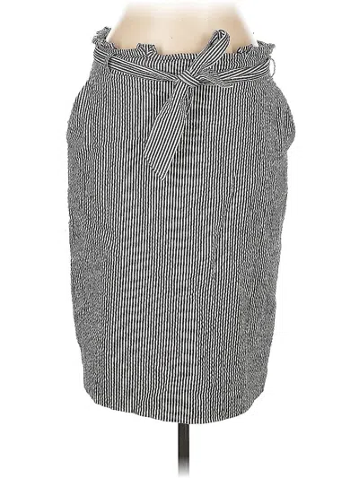 Pre-owned Ann Taylor Casual Skirt In Gray