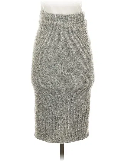 Pre-owned Ann Taylor Casual Skirt In Gray