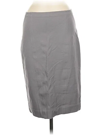 Pre-owned Ann Taylor Casual Skirt In Gray