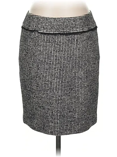 Pre-owned Ann Taylor Casual Skirt In Gray