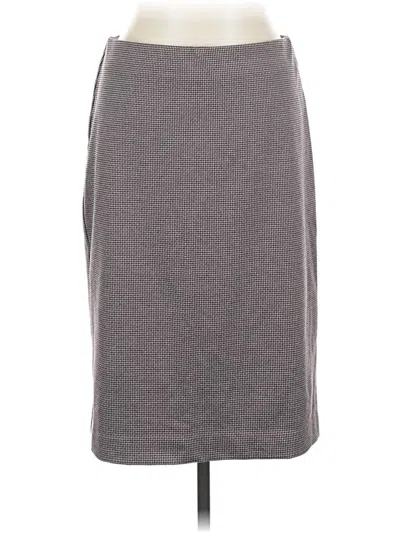 Pre-owned Ann Taylor Casual Skirt In Gray