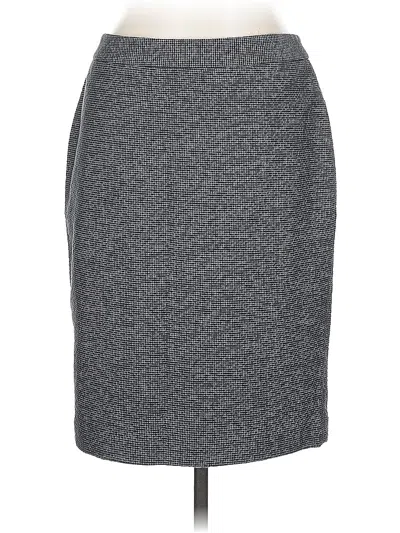 Pre-owned Ann Taylor Casual Skirt In Gray
