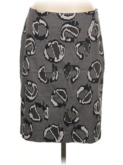 Pre-owned Ann Taylor Casual Skirt In Gray