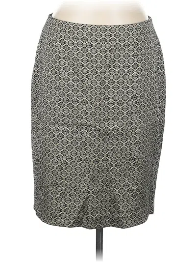 Pre-owned Ann Taylor Casual Skirt In Gray