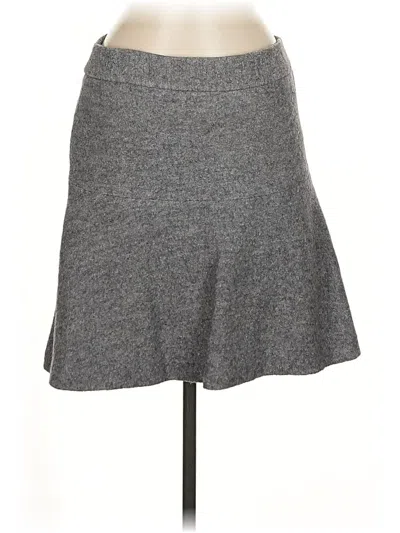 Pre-owned Ann Taylor Casual Skirt In Gray