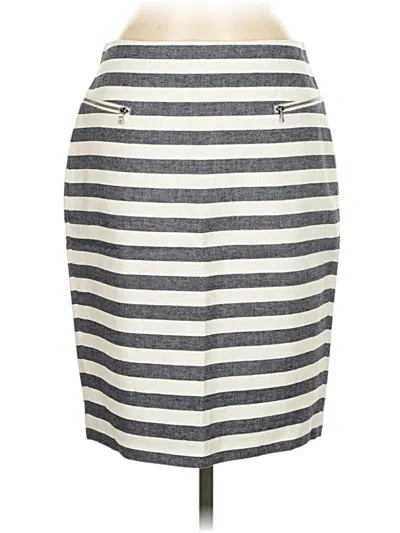 Pre-owned Ann Taylor Casual Skirt In Gray