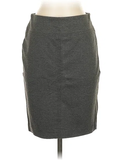 Pre-owned Ann Taylor Casual Skirt In Gray