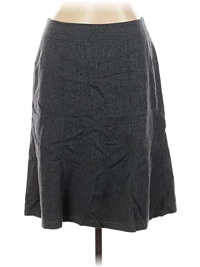 Ann Taylor Casual Skirt In Gray