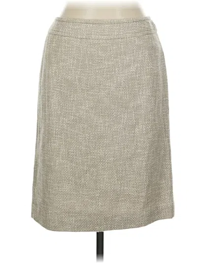Ann Taylor Casual Skirt In Gray