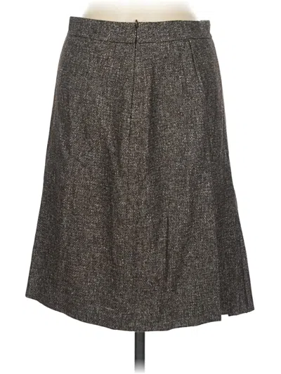 Pre-owned Ann Taylor Casual Skirt In Gray