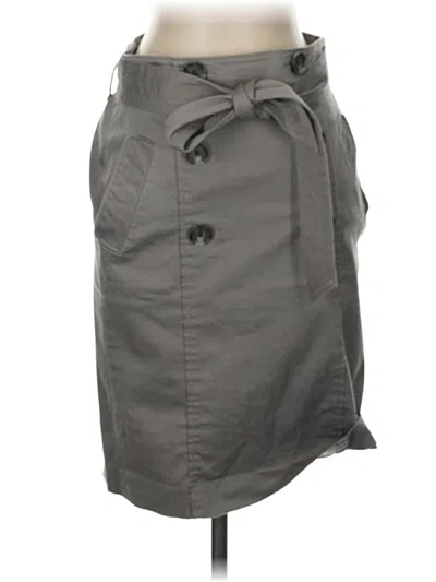 Pre-owned Ann Taylor Casual Skirt In Gray