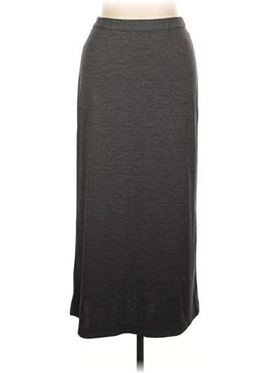 Ann Taylor Casual Skirt In Gray