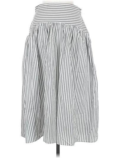 Pre-owned Ann Taylor Casual Skirt In Gray