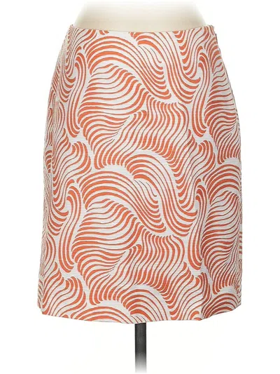 Pre-owned Ann Taylor Casual Skirt In Orange