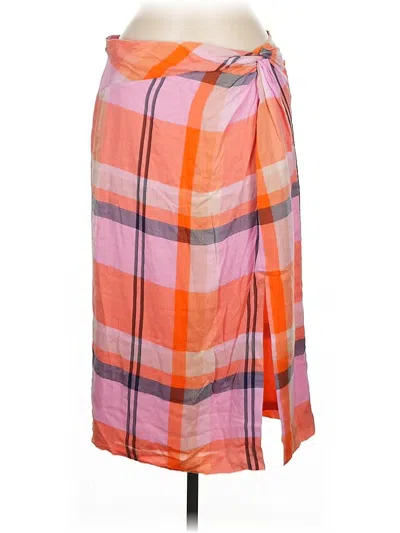 Pre-owned Ann Taylor Casual Skirt In Orange