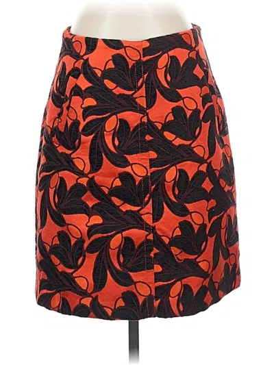 Pre-owned Ann Taylor Casual Skirt In Orange
