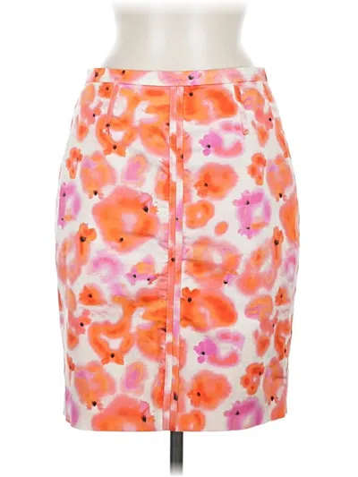 Pre-owned Ann Taylor Casual Skirt In Orange
