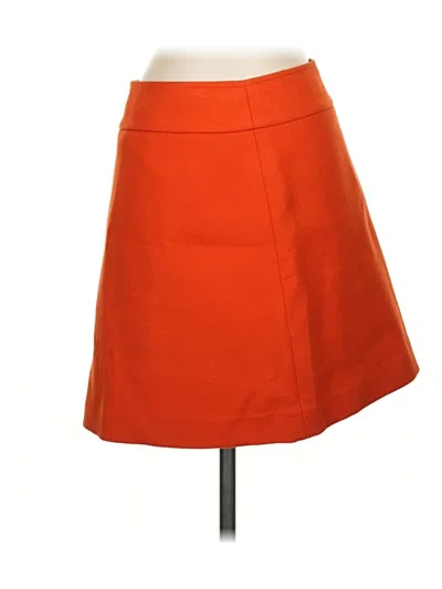 Pre-owned Ann Taylor Casual Skirt In Orange