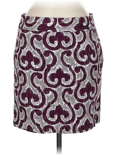 Pre-owned Ann Taylor Casual Skirt In Purple
