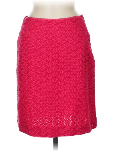 Pre-owned Ann Taylor Casual Skirt In Red