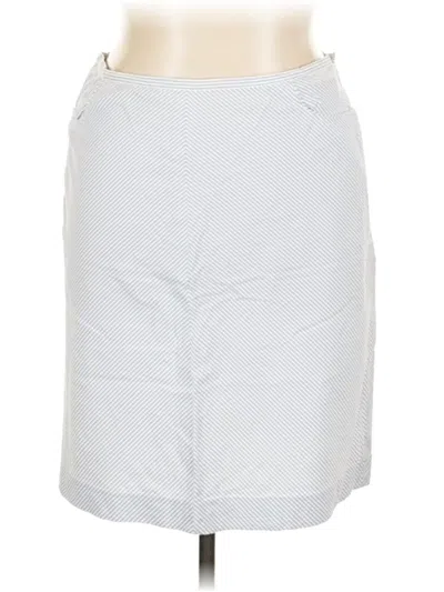 Pre-owned Ann Taylor Casual Skirt In Silver